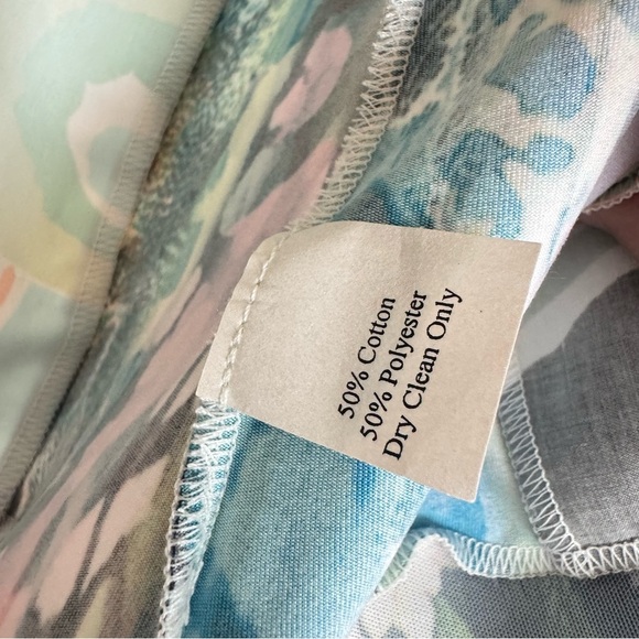 Lee Anderson Vintage Art to Wear Mixed Media Floral Long Lightweight Jacket - Picture 5 of 6